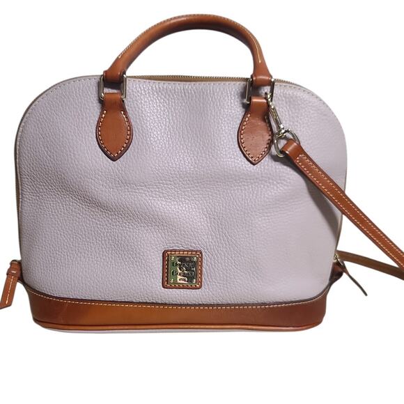 Dooney & Bourke Pebble Grain Zip Satchel Light Purple GUC - Picture 6 of 8